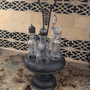 Antique silver plated lazy